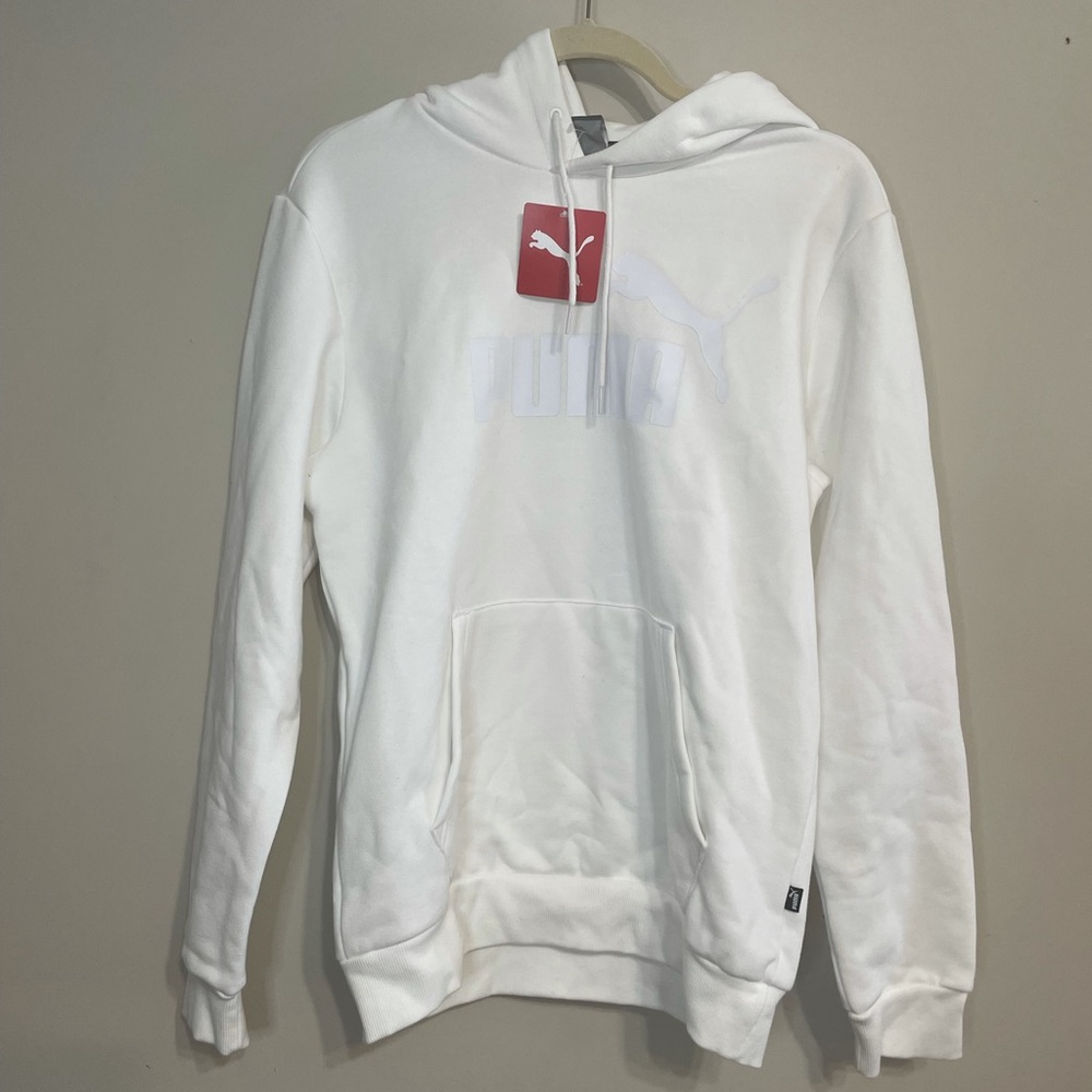 New With Tag White Puma Hoodie Size S